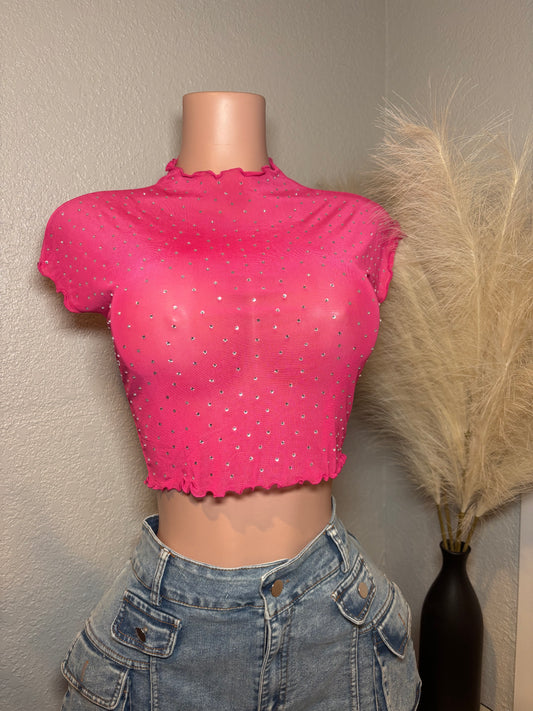 Bling Mesh Top